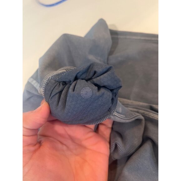 Lululemon Blue High-Waisted Ribbed Ankle Leggings Size 2 - Picture 4 of 6